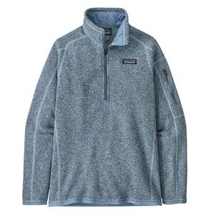 Patagonia Women's Better Sweater 1/4-Zip Fleece - Steam Blue Medium - LIKE NEW